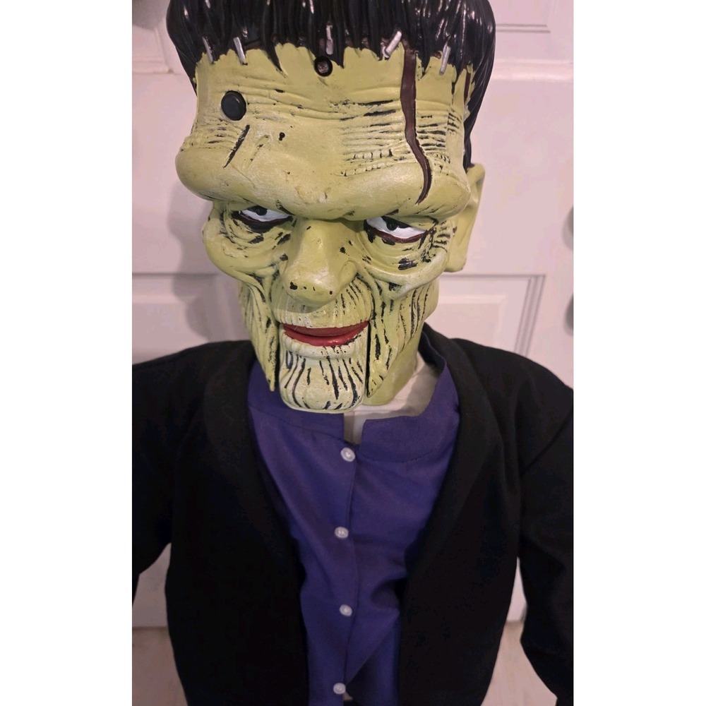 Gemmy Frankenstein 37" Vintage Sings "How can it be Now" Mouth moves Eyes Blink - Picture 3 of 10